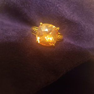 Lia Sophia Ring - Topaz color stone